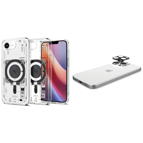 Spigen iPhone 16e ince MagSafe Kılıf Ultra Hybrid Sararma Karşıtı DuraClear™ Hava Kanalı Teknolojisi™ Askeri Sınıf Koruma MagFit Neo One Tasarım Kapak Spigen iPhone 16e Kamera Lens Camı Koruyucu