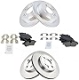 Front & Rear Ceramic Disc Brake Pads Kit Set Compatible With Mini Cooper