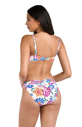 La Blanca Women's Island Goddess Over The Shoulder Wrap Bikini Swimsuit Top