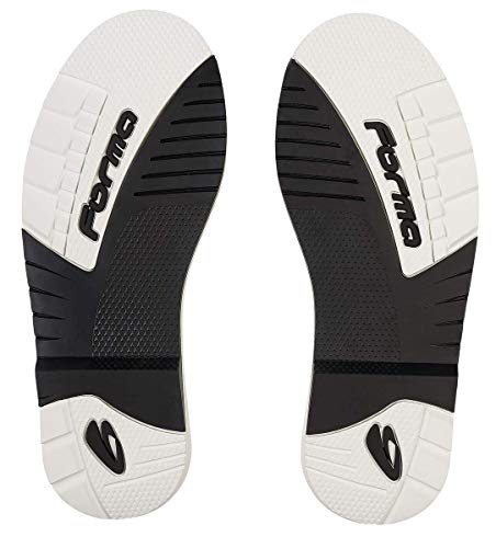 Semelle MX PRO Forma blanche/noire 44/46 rechange botte cross tout-terrain