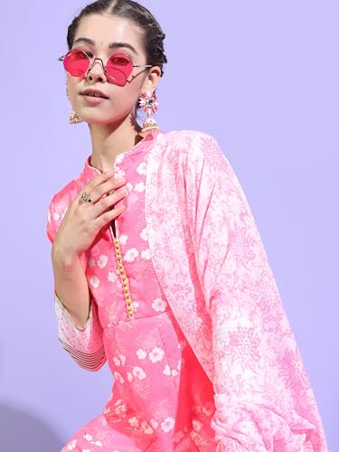 Image of Vishudh Women ROUND NECK ETHNIC SET VNK3003004 Multicolor