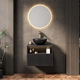 Exquise armoire en contreplaqué noir avec durabilité : corps de l'armoire en placage multicouche de qualité supérieure de couleur noire, dégage d'élégance. Excellente résistance à l'eau et à l'humidité, à la déformation et à la moisissure dans les environnements humides de la salle de bain.