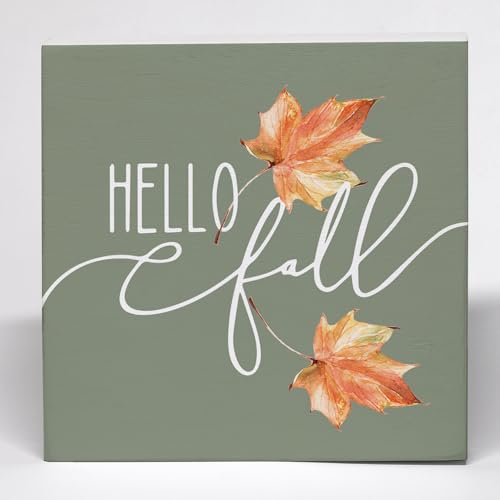 Sage Green Hello Fall Sign