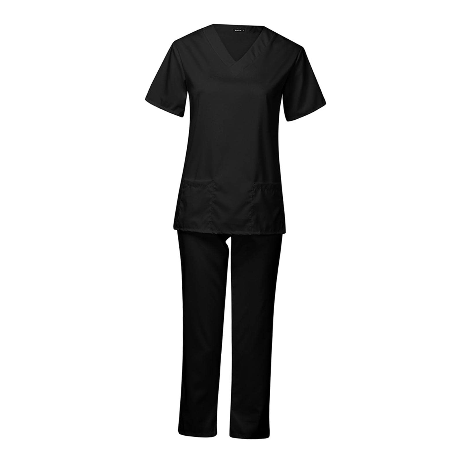 infirmiere - infirmiere ナース服 制服 黒 Black アンファミエ ナース服 白衣 レディース ナースウェア エステ