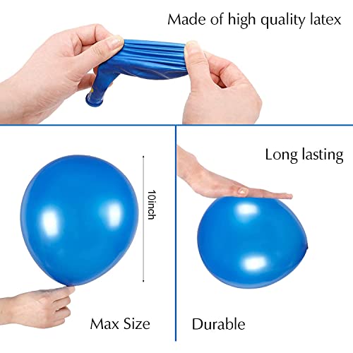 Party Propz Butterfly Birthday Decoration Items - Huge 71 Pcs Combo, With 1 Set Of Butterfly Fairy Wings For Girls | Blue Balloons For Decoration, Metallic Balloons