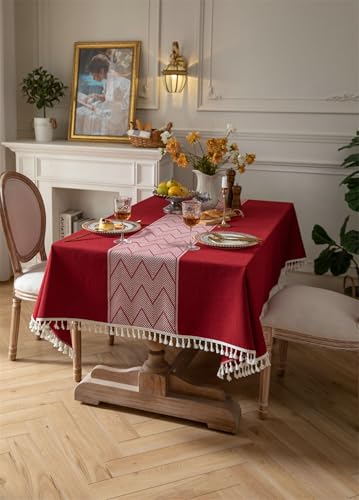 Nappe rectangle 140x180 anti tache en polyester jacquard