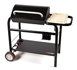 Barbecue à charbon Vulcano 2600, cuve en fonte, chariot, 10 convives