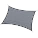Outsunny Voile d'ombrage Toile ombrage rectangulaire 6L x 4l m HDPE Gris