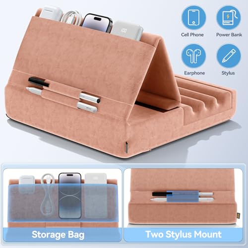 image for KDD Tablet Pillow Holder, Foldable iPad Stand for Lap, Bed and Desk -T