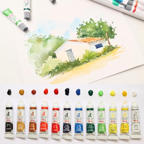 Pentel Tinta Aquarela Wfrs Arts à Base de Água 12 Cores WFRS-12