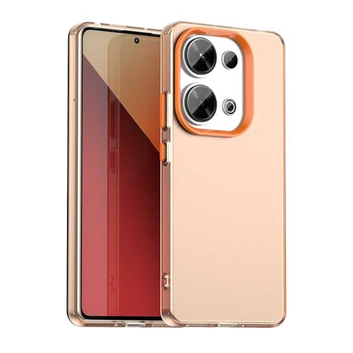 �Ή��@�� for Xiaomi Poco M6 Pro 4G,�Ή��@�� for Redmi Note 13 Pro 4G / Note 14s TPU�\�t�g�P�[�X �S�ʃv���e�N�V���� �������J�����P�[�X Orange
