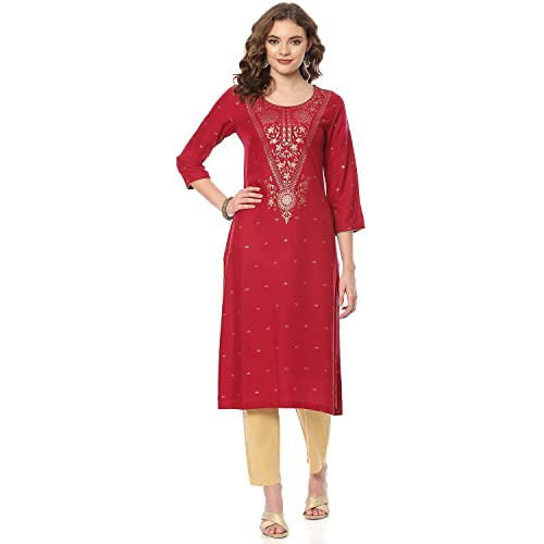 Image of Fuchsia Liva Straight Kurta