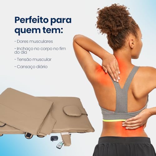 Revitalizador Profissional Manta Térmica Para Estética, Com Massagem Infravermelho, Relaxamento Musc