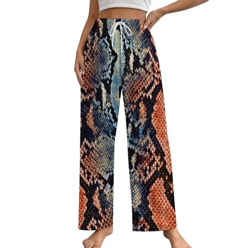 Bas de pyjama femme à texture serpent et pantalon de nuit S