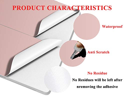 Masibloom® Tablet Decal Sticker Cover Skin For 12.3 Inch Microsoft Surface Pro 7 & Pro 7 Plus & Pro 7+ Lte (2020 Released) Anti-Scratch Vinyl Protective Cover Skin (Rose Gold) #TOP3