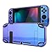 eXtremeRate PlayVital Coque Arrière Brillante pour Switch Console,Coque de Protection pour Switch,Cover Protection pour Switch-Caméléon Bleu Violet