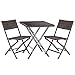 Produktbild DEMA Polyrattan Balkonset Sitzgruppe Garnitur Möbel Balkon Garten Terrasse Set 3tlg.