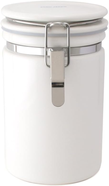 Zero Japan Coffee Canister 200 White 800cc CO-200 WH Storage Container, Made in Japan, Mino Ware