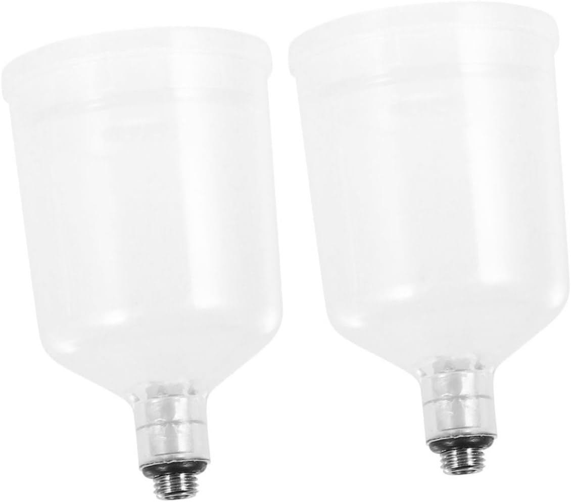 2Pcs Airbrush Paint Cups Refillable Spray Pigment Containers with Detachable Design for Easy Cleaning and Precise Airbrush Crafting