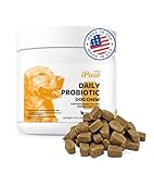 iPaw Daily Probiotic Chews for Dogs, 120 Million CFU, Probiotics Treat for Dogs' Digestive Health, Gut Health, Support Immune System, Made in USA, Duck Flavor (90 Chews)