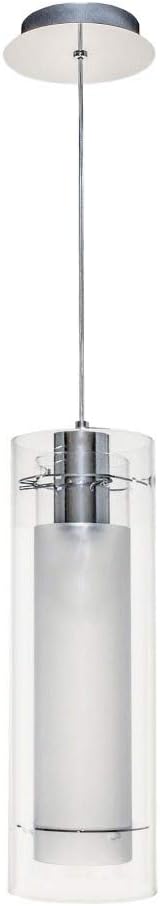 ET2Frost-1 Light Pendant in Modern Style-5.5 Inches Wide by 15 inches high -Traditional Installation
