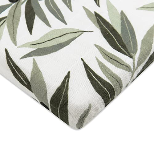 Babyletto muslin bassinet sheets - olive branches, 360 snug fit