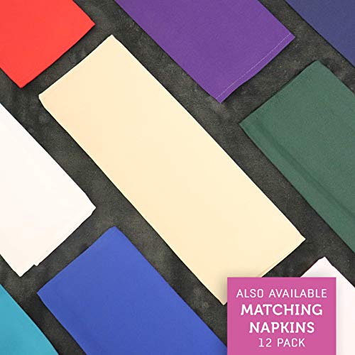 Kadut Rectangle Table Cloth 2 Pack (60 X 126 Inch) Ivory Tablecloth For 8 Foot Table | Heavy Duty Fabric | Machine Washable Tablecloth, For Parties, Weddings, Dining, Wrinkle-Resistant Table Cover #TOP6