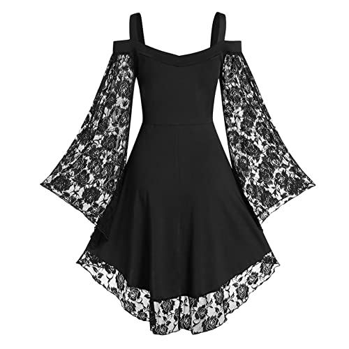 OIOLOYJM Witch Costume Women Sexy Plus Size Renaissance Vampire Gothic Halloween Costumes Woman 2025 Clothes Dresses