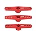 SUNGOOYUE Double Servo Horn Arm Upgrade Part, 3Pcs 25T Aluminum Alloy RC Servo Arm Horn Long Type Fits for 1/10 Remote Control Car(Red)