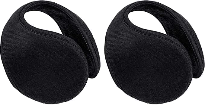 2 Packs Fleece Earmuffs Winter for Men Women Ear Warmer Fleece Ear muff Winter Accessory for Men Women Kids