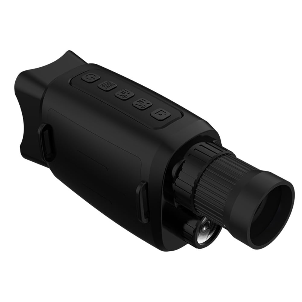 Digitales Infrarot Nachtsicht Monokular 1080P HD mit 2 Zoll TFT Display, 16x Digitalzoom, 3W 850nm Einstellbarer Strahler für Jagd, Wildbeobachtung und Camping, Lange Reichweite 800m-3000m, Bl