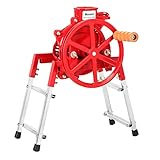 Mosakar Hand Crank Corn Sheller - Red. Manual Cast Iron Dry Corn Cob Thresher Peeler Zipper Stripper Planer Shucker for Corn Seeds. Maize Kernel Stripping Remover Tool for Home Use. Poultry Feeder