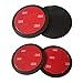Produktbild 4Pcs Klebe-Befestigungsplatten fürs Armaturenbrett - Optimal als Smartphone Halter oder Navi Halterung Schwarz