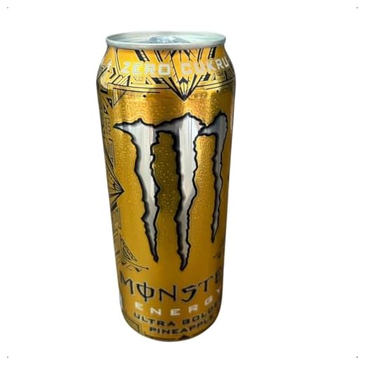 Monster Energy Ultra Gold Sem Açucar - Perfil de sabor: Abacaxi Dourado Refrescante