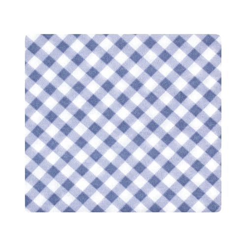Image of Hudson Baby Unisex Baby Cotton Poly Flannel Receiving Blankets, Pink Blue Pretty Floral, One Size
