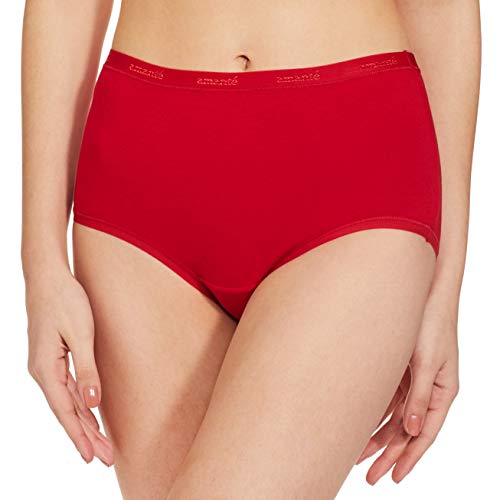 Image of Amante Solid Cotton Full Brief Panty Pack(Pack of 3)