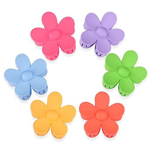 KICOSY Flower Hair Clips for Women Flower Claw Clips for Girls No Slip Y2K Matte Hair Clamps Strong Hold Jaw Clips