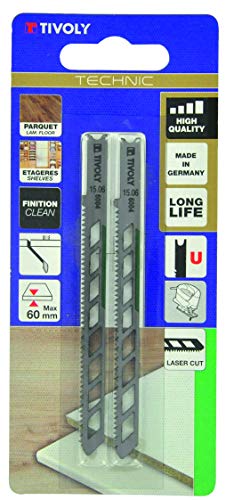 Tivoly xt505326004 Jigsaw Blades, Gray, Set of 2 Pieces