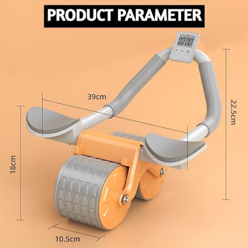 Image of 2023 New Ab roller Wheel, Automatic Rebound 2 In 1 For Abs Workout, Abdominal Fitness Wheel for men women, Dynamic Core Trainer Plank Exercise Wheels with Phone Stand For Home Gym Fitness
