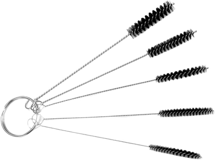 Carburetor Removal and Cleaning Tool Kit with 10 Cleaning Needles and 5 Brushes Compatible with Car and Motorcycle Engine(5 Brushes)