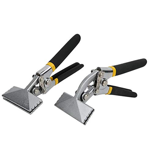 Sxhlseller 1/4 Zoll Biegezange Metallblech, Griffnahtzange Handblech Seamer Rutschfest für Eisenblech Edelstahlblech Kunststoff Gerade