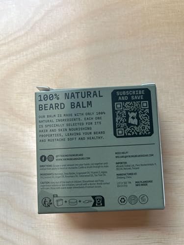 Striking Viking Cedar Beard Balm - Softens & Moisturizes with Beard Butter & Shea - Tames Flyaways with Styling Balm & Cedarwood - 2 Fl Oz Pack of 1, Cedar - Image 7