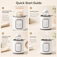 Bottle Warmer, 8-in-1 Fast Baby Bottle Warmer, Grey | for Breastmilk and Formula, Accurate Temperature Control, Automatic Shut-Off, Multifunctional for All Bottles — image 9