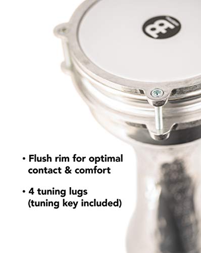Meinl Percussion Darbuka With Hand Hammered Aluminum Shell — Made In Turkey — 5 7/8" Tunable Synthetic Head, 2-Year Warranty, 5 7/8" X 11", (He-111) #TOP3