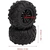 Amazon.com: RC Tires, 2Pcs 1/6 Scale 12mm Hex RC Wheels and Tires RC ...