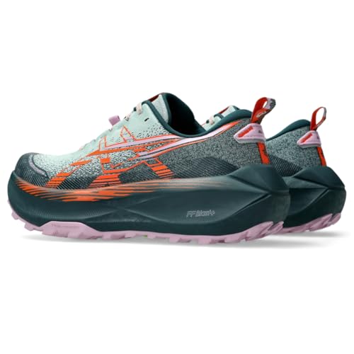 ASICS ASICS Women's Trabuco Max 4 Running Shoe, 8.5, Cold Moss/NOVA Orange