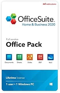 OfficeSuite Home & Business 2020  Compatible with Microsoft® Office Word, Excel & PowerPoint® and Adobe® PDF - Lifetime License for 1 PC for Windows