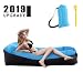 TSGarden Super Comfy Inflatable Lounger with XXinch Pillow Design, Anti-Air Leaking Portable Air Sofa, Waterproof Air Couch for Camping, Beach, Picnic, Music Festival, Backyard (Blue)