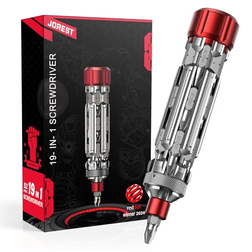 Geschenke für Männer, JOREST 19 in 1 EDC Multibit Schraubendreher Set, Multitool Weihnachtsgeschenke für Männer papa, Geburtstagsgeschenk für Ihn