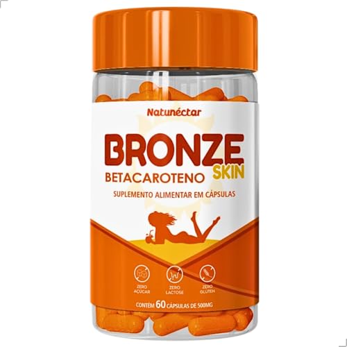 Pele Bronze - Beta-caroteno 500mg 60 Cápsulas - Natunéctar